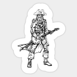 SEEMBO Pirate Playing Guitar Musician Guitarist Music Band Sticker